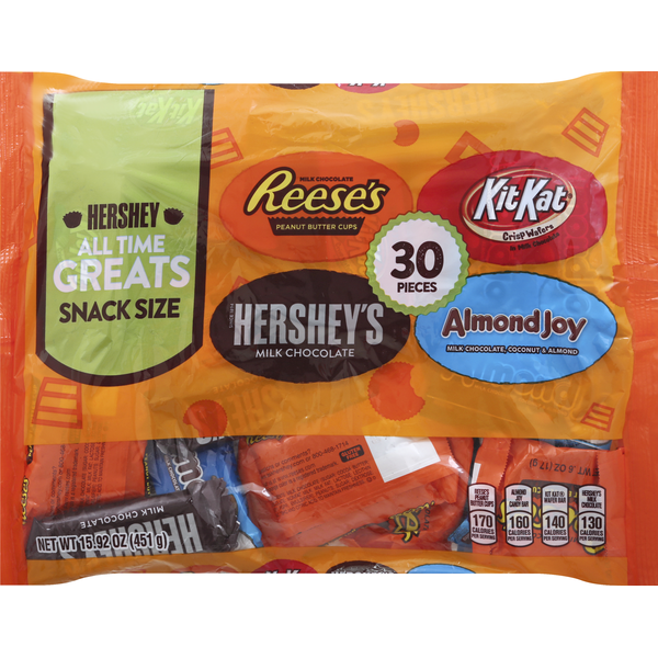 Candy & Chocolate Hershey's Candy, All Time Greats, Snack Size hero