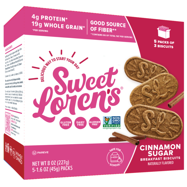 Sweet Loren's  Cinnamon Sugar Breakfast Biscuits, Gluten Free & Vegan hero