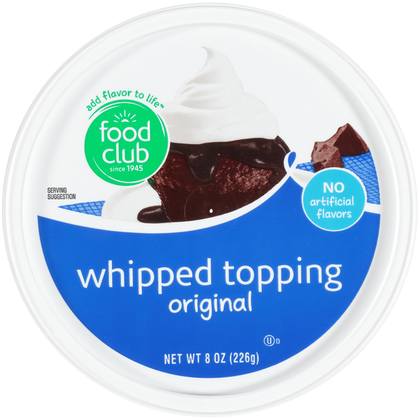 Frozen Dessert Original Whipped Topping hero