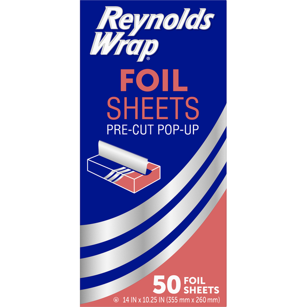 Food Storage Reynolds Foil Sheets, Pre-Cut Pop Up, 14 In x 10.25 In hero