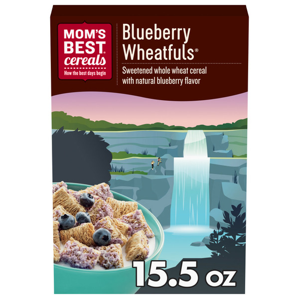 Cereal Mom's Best Blueberry Wheatfuls Shredded Wheat Cereal hero