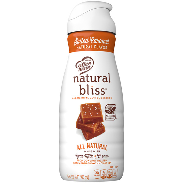 Coffee Coffee mate Natural Bliss Salted Caramel All-Natural Liquid Coffee Creamer hero