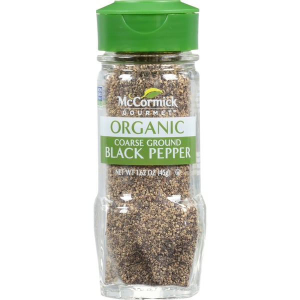 Spices & Seasonings McCormick Gourmet™ Organic Coarse Ground Black Pepper hero