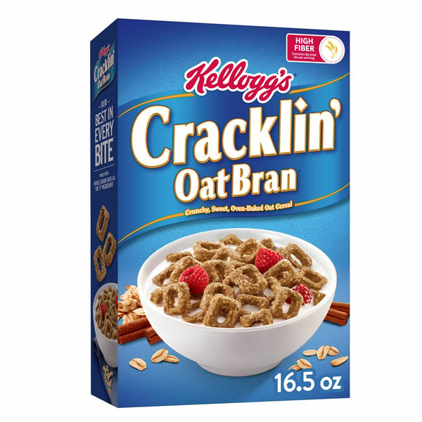 Cereal Cracklin' Oat Bran Breakfast Cereal, Fiber Cereal, Family Cereal, Original hero