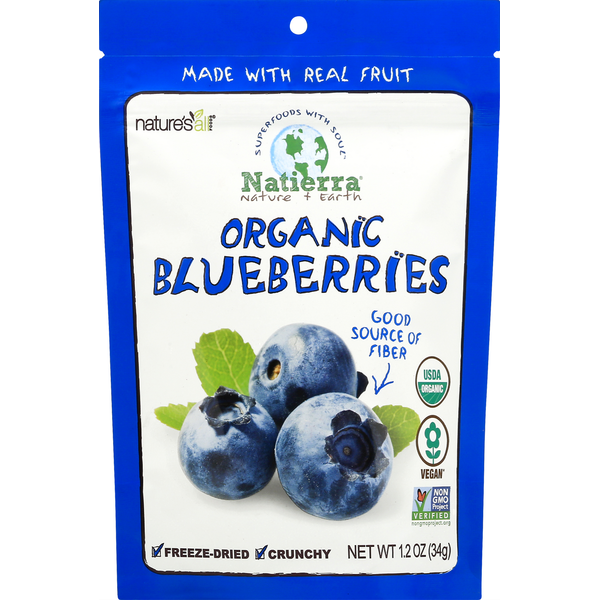 Nuts, Seeds & Dried Fruit Natierra Organic Freeze-Dried Blueberries hero