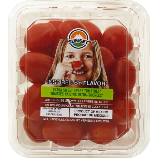 Fresh Vegetables Sunset Extra Sweet Grape Tomato hero