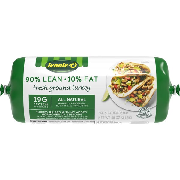 Packaged Poultry Jennie-o Turkey Store Ground Turkey 90% Lean / 10% Fat - 3 Lb. Chub hero