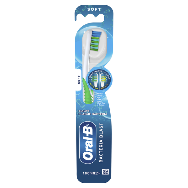 Oral Hygiene Oral-B Bacteria Blast Manual Toothbrush, Soft hero