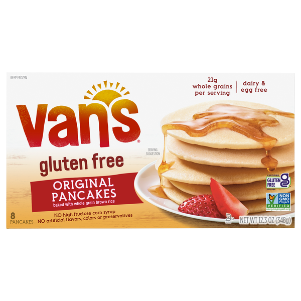 Frozen Breakfast Van's Foods Gluten Free Pancakes hero