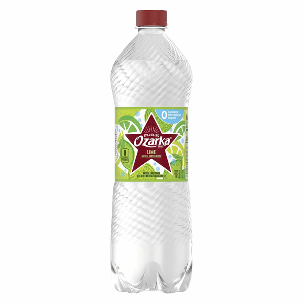 Water, Seltzer & Sparkling Water Ozarka Sparkling Water, Zesty Lime hero