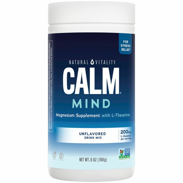 Natural Vitality CALM Mind Unflavored Magnesium Supplement Drink Mix hero