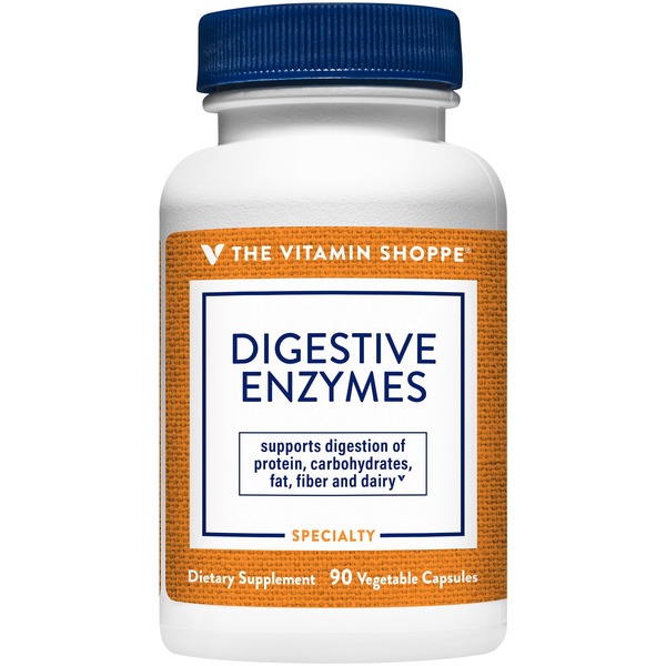 Enzymes The Vitamin Shoppe Digestive Enzymes Digestive Aid (90 Vegetable Capsules) hero