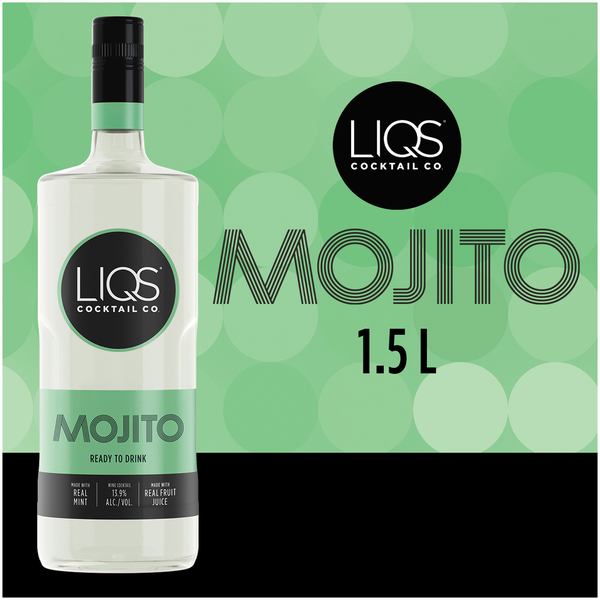 Wine LIQS Mojito Ready to Drink Cocktail, 1.5 hero