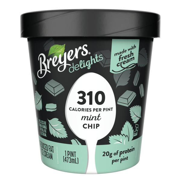 Ice Cream & Ice Breyers Reduced Fat Ice Cream Mint Chip hero