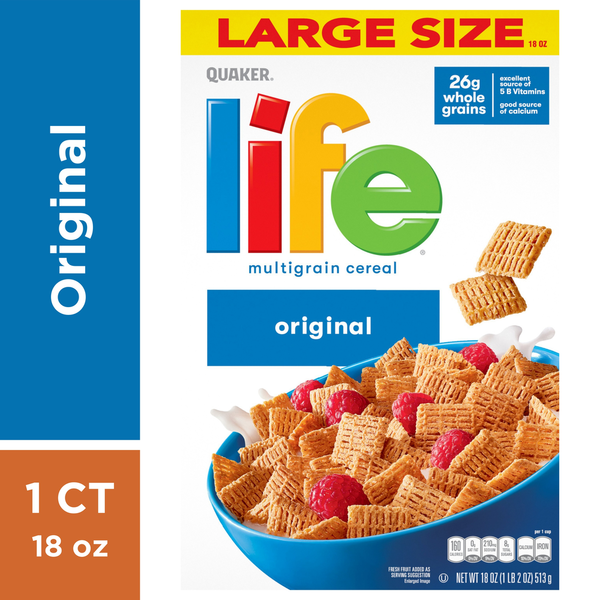 Hot Cereal & Pancake Mixes Life Cereal, Multigrain, Original, Large Size hero