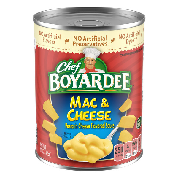 Canned Meals & Beans Chef Boyardee Mac and Cheese hero