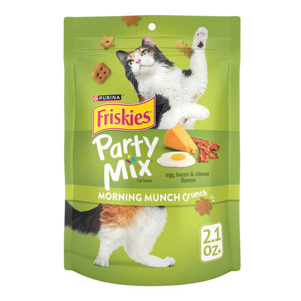 Cat Treats and Chews Purina Friskies Party Mix Morning Munch Crunch Cat Treats hero