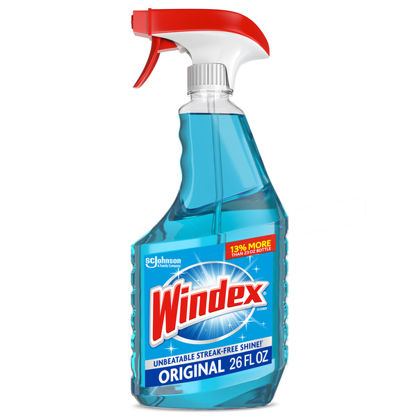 Cleaning Supplies Windex Glass Cleaner Spray Bottle, Original Blue hero