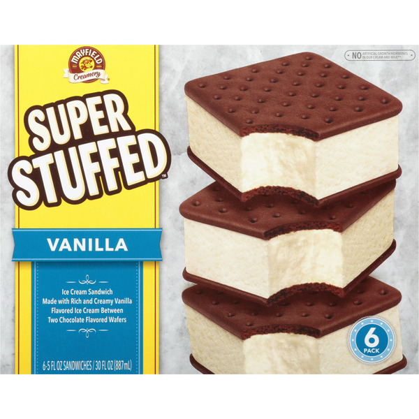 Mayfield Dairy Farms Stuffed Ice Cream Sandwiches Vanilla hero