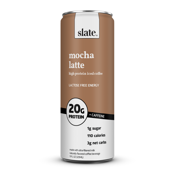 Energy & Sports Drinks Slate Mocha Latte, 20g Protein, Lactose Free, 0g Added Sugar hero