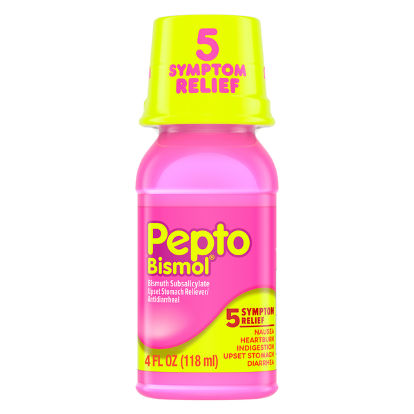 Digestion Pepto-Bismol Original Liquid, Upset Stomach, 5 Symptom Relief hero