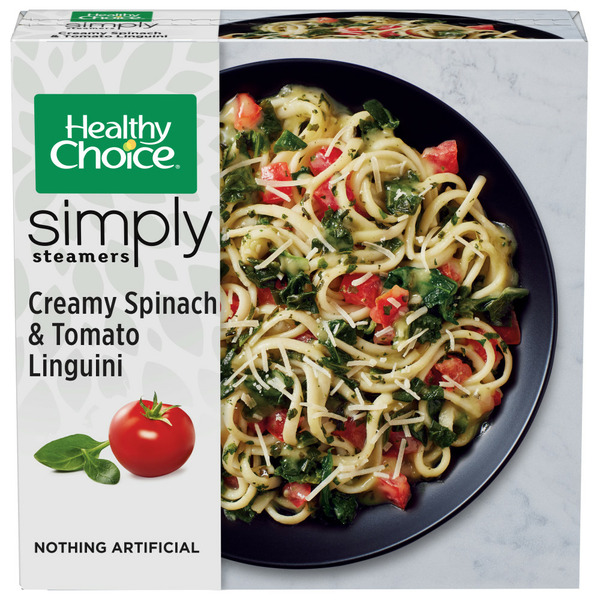 Frozen Meals Healthy Choice Simply Steamers Creamy Spinach & Tomato Linguini Frozen Meal hero