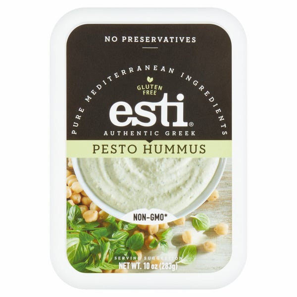 Fresh Dips & Tapenades Esti Authentic Greek Pesto Hummus hero