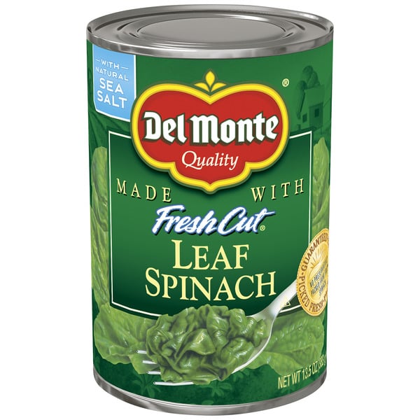 Canned & Jarred Vegetables Del Monte Leaf Spinach hero