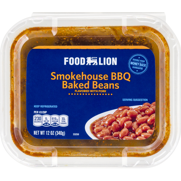 Deli Salads Food Lion Baked Beans, Smokehouse BBQ hero