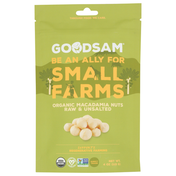 Nuts, Seeds & Dried Fruit Goodsam Organic Macadamia Nuts, Raw & Unsalted (4Oz) hero