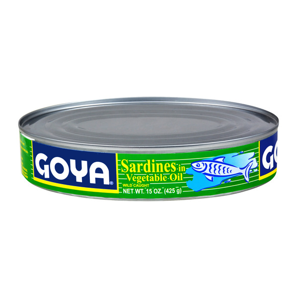 Canned Meat, Seafood & Beans Goya Sardines in Vegetable Oil, Wild Caught hero