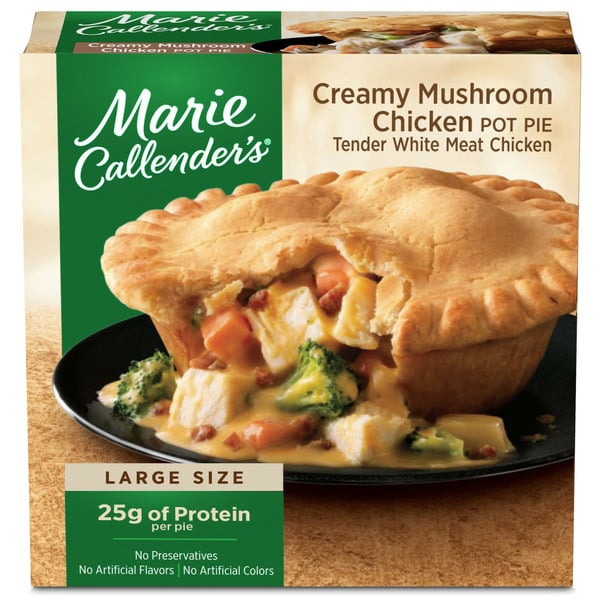 Frozen Meals Marie Callender's Creamy Mushroom Chicken Pot Pie Frozen Meal hero