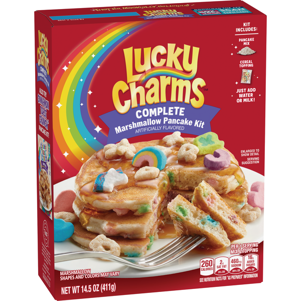 Baking Ingredients Betty Crocker Lucky Charms Pancake Kit, Baking Mix hero