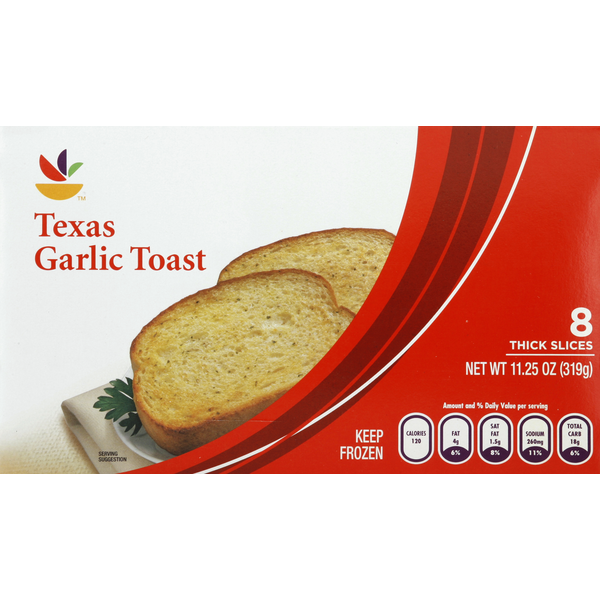 Frozen Breads & Doughs Store Brand Garlic Toast, Texas hero