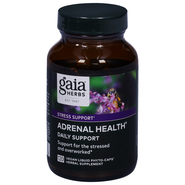 Vitamins & Minerals Gaia Herbs Adernal Health, Stress Support, Vegan Liquid Phyto-Caps hero