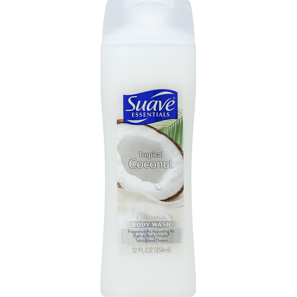 Body Lotions & Soap Suave Body Wash, Creamy, Tropical Coconut hero