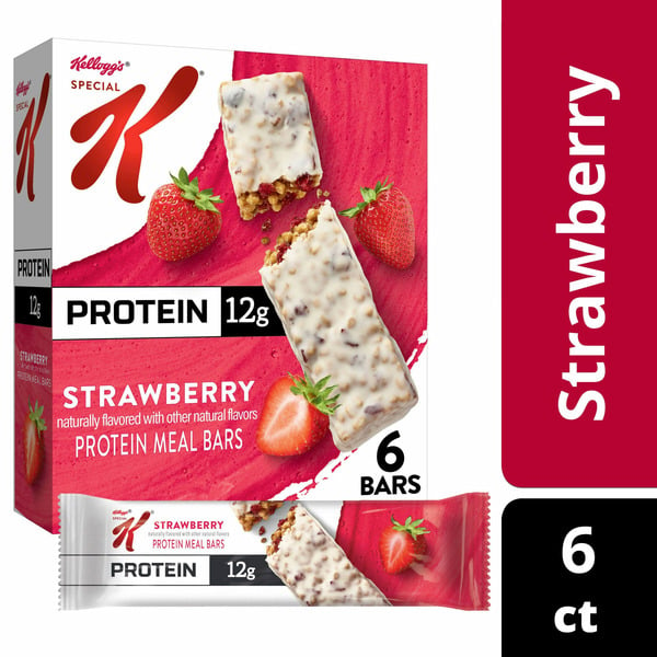 Energy & Granola Bars Kellogg’s Special K Protein Meal Bars, 12g Protein Snacks, Meal Replacement, Strawberry hero