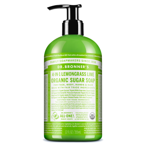 Vitamins & Supplements Dr. Bronner's Lemongrass Lime, Organic Sugar Soap hero