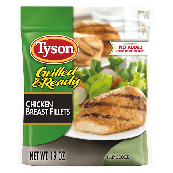 Frozen Meat & Seafood Tyson Fully Cooked Organic Premium Grilled Chicken Breasts hero