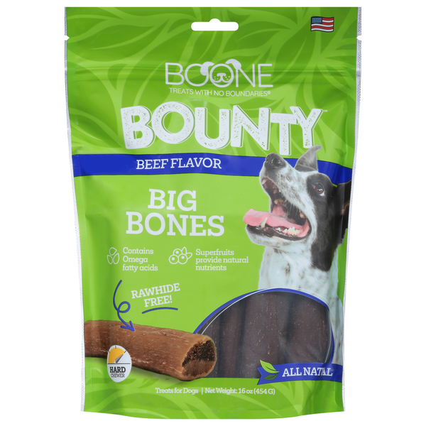 Dog Food & Care Boone Treats for Dogs, Beef Flavor, Big Bones hero