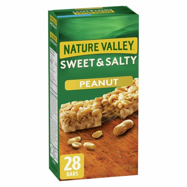 Energy & Granola Bars Nature Valley Granola Bars, Sweet and Salty Nut, Peanut hero