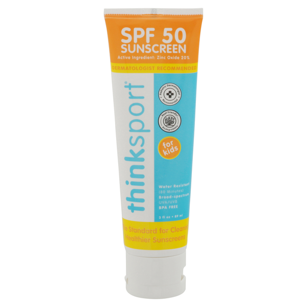 First Aid Thinksport Sunscreen, for Kids, SPF 50 hero