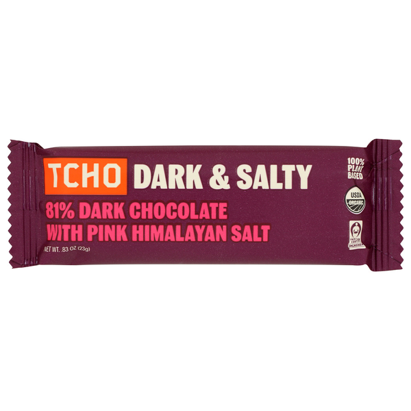 TCHO 23G Dark & Salty Dark Chocolate Bars hero