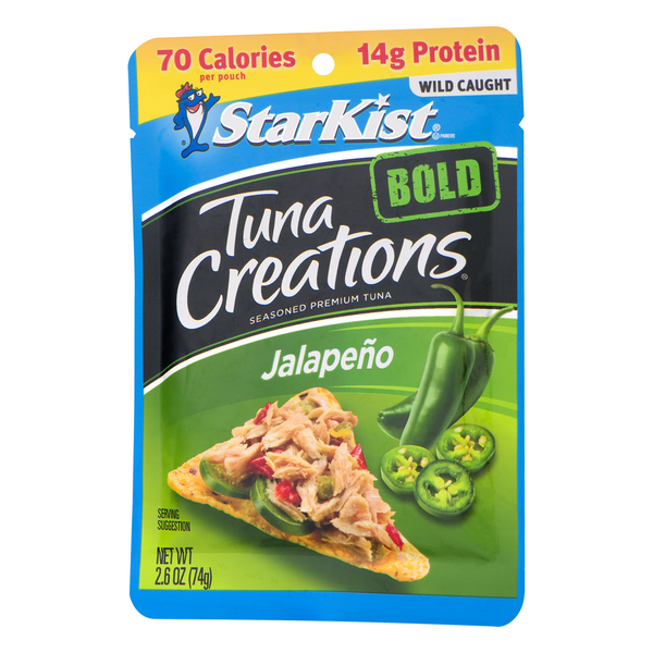 Canned Meat & Seafood StarKist Tuna, Premium, Seasoned, Bold, Jalapeno hero