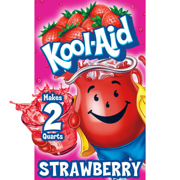 Cocoa & Drink Mixes Kool-Aid Unsweetened Strawberry Artificially Flavored Powdered Soft Drink Mix hero