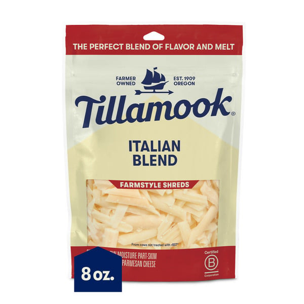 Packaged Cheese Tillamook Farmstyle Italian Blend Shredded Cheese hero