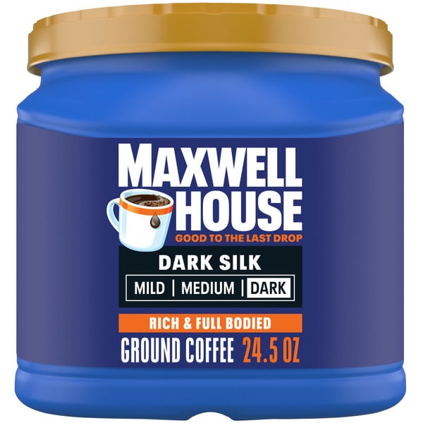 Coffee Maxwell House Dark Silk Dark Roast Ground Coffee hero