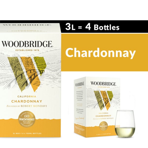 3 LT Box Wines Woodbridge Chardonnay White Wine Box hero