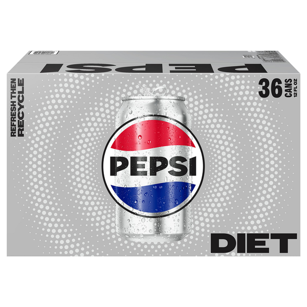 Soft Drinks Pepsi Cola, Diet, 36 Cans hero