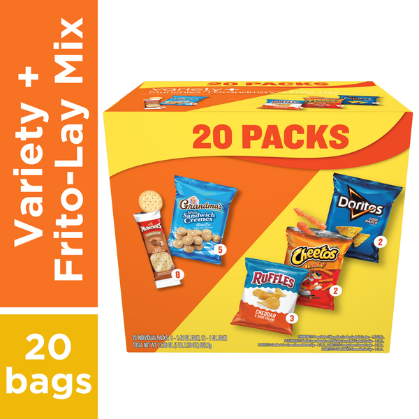 Candy & Chocolate Frito Lay Snack Match, 20 Packs hero